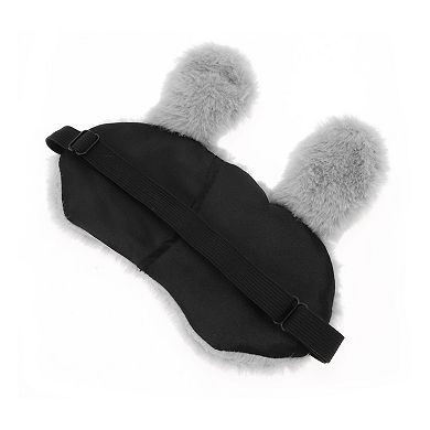 Soft Rabbit Eyes Sleep Mask Gray Eye Shade Cover for Rest for Travel for Nap