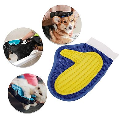 1 Pc Durable Single-sided Pet Grooming Glove for Bathroom