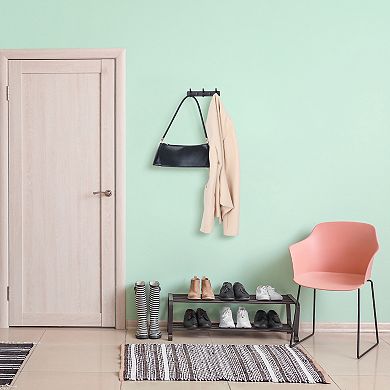 1 Pack Coat Rack Wall Mount, Metal Coat Hook, Hat Rack, Wall Hooks for Hanging with 3 Hooks