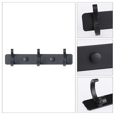 1 Pack Coat Rack Wall Mount, Metal Coat Hook, Hat Rack, Wall Hooks for Hanging with 3 Hooks