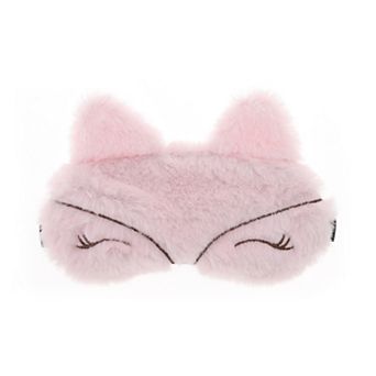 Soft Fox Eyes Sleep Mask Black Eye Shade Cover for Rest for Travel for Nap 1 pc