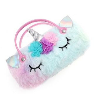 Flower Cartoon Eyeglasses Case 6.69"x3.15"x2.17" Assorted Color 1 pc