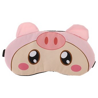 Soft Cartoon Pig Eyes Sleep Mask Pink Eye Shade Cover for Rest for Travel 1 pc