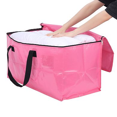 1 Pack Clothes Storage Bags with Handles, Closet Organizers, Moving Bags for Organizing Clothing