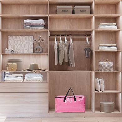 1 Pack Clothes Storage Bags with Handles, Closet Organizers, Moving Bags for Organizing Clothing