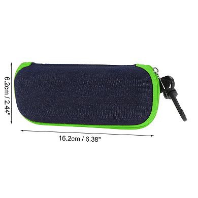 Zipper Eyeglasses Case Lightweight Eyeglasses Storage 6.38"x2.44"x1.57"