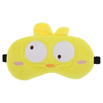 Soft Cartoon Duck Sleep Mask Yellow Eye Shade Cover for Travel for Rest 1 pc