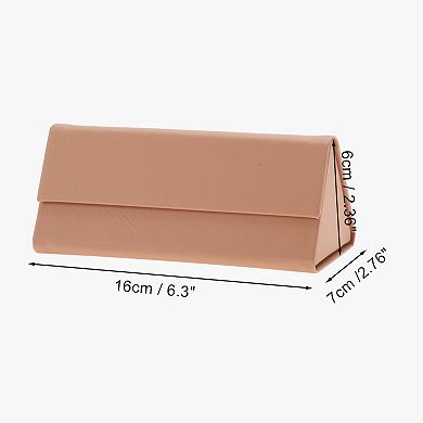Triangle Folding Eyeglasses Case Eyeglasses Storage 6.3"x2.76"x2.36"