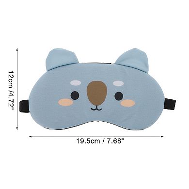 Soft Koala Eyes Sleep Mask Gray Eye Shade Cover for Rest for Travel for Nap 1 Pc