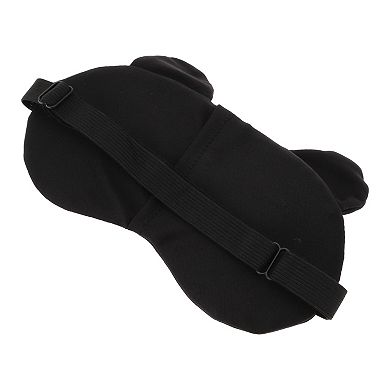 Soft Yellow Eyes Circle Eyes Sleep Mask Black Eye Shade Cover for Rest 1 Pc