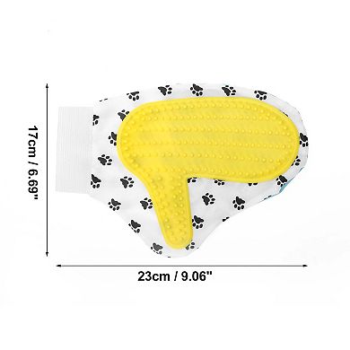 1 Pc Portable Double-sided Pet Grooming Glove for Bathroom