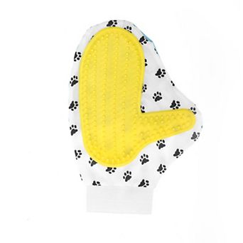 1 pc Portable Double-sided Pet Grooming Glove for Bathroom