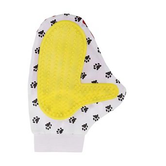 1 pc Portable Double-sided Pet Grooming Glove for Bathroom
