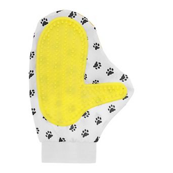 1 pc Portable Double-sided Pet Grooming Glove for Bathroom