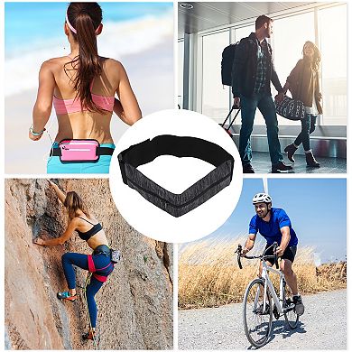 1 Pc Portable Double Pocket Running Waist Pack for Hiking Gym