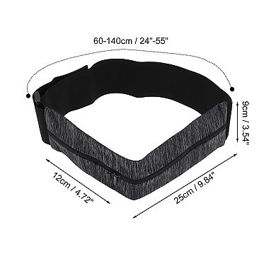 1 Pc Portable Double Pocket Running Waist Pack for Hiking Gym