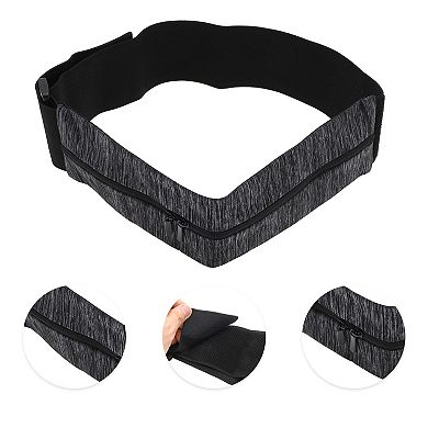 1 Pc Portable Double Pocket Running Waist Pack for Hiking Gym