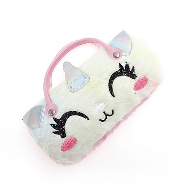 Cartoon Eyeglasses Case 6.69"x3.15"x2.17" Assorted Color 1 Pc