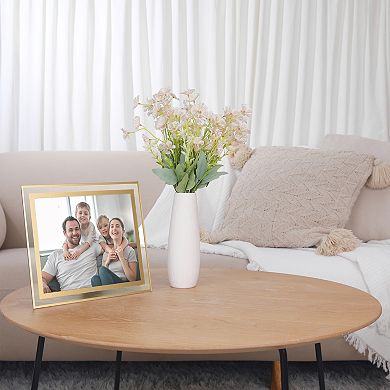 Glass Picture Frame for Tabletop Display Vertical or Horizontal, Real Glass Photo Frames 7x10 Inch