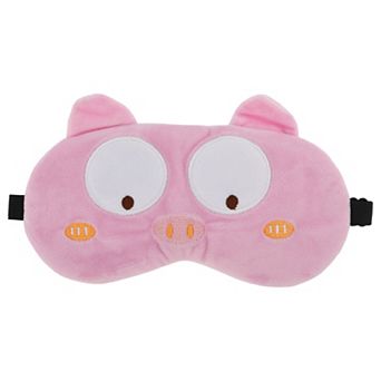 Soft Cartoon Small Pig Sleep Mask Pink Eye Shade Cover for Travel for Rest 1 pc