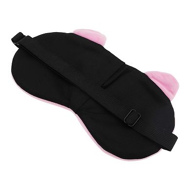 Soft Cartoon Small Pig Sleep Mask Pink Eye Shade Cover for Travel for Rest 1 Pc