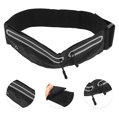 1 Pc Double Pocket Running Waist Pack with Magic Tapes for Hiking Gym