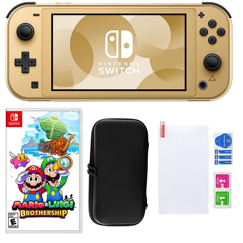Nintendo Switch Lite Hyrule Console with Mario & Luigi Brothership