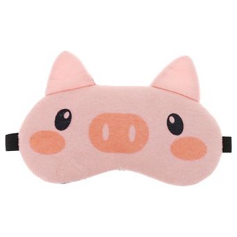 Soft Shy Pig Eyes Sleep Mask Pink Eye Shade Cover for Rest for Travel 1 pc