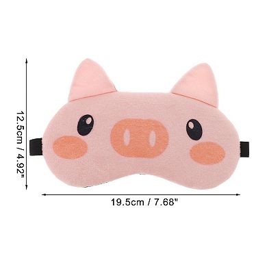 Soft Shy Pig Eyes Sleep Mask Pink Eye Shade Cover for Rest for Travel 1 Pc