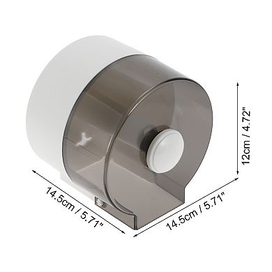 1 Pc Wall Mount Tissue Box Cover for Bedroom Table Grey White