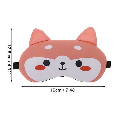 Soft Cute Cat Eyes Sleep Mask Pink White Eye Shade Cover for Rest for Travel