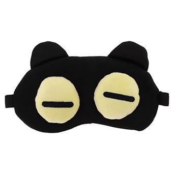 Soft Yellow Eyes Straight Eyes Sleep Mask Black Eye Shade Cover for Rest 1 pc