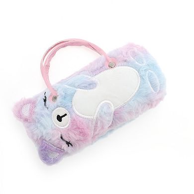 Cute Bears Eyeglasses Case 6.29"x2.76"x1.97" Violet 1 Pc