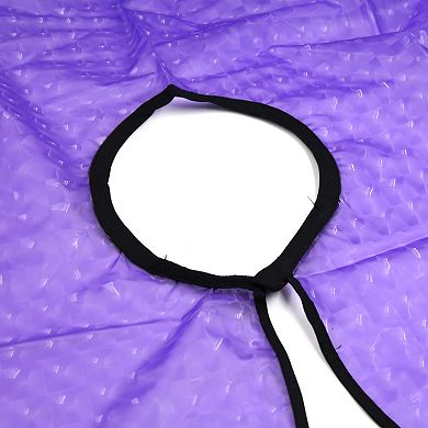 Waterproof Hair Dye Perming Cutting Barber Cape Gown Apron Cloth Purple