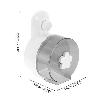 1 Pc Durable Tissue Box Cover for Bedroom Table Grey White