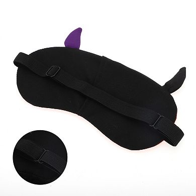 Soft Cartoon Monsters Sleep Mask Orange Eye Shade Cover for Light Meditation 1Pc