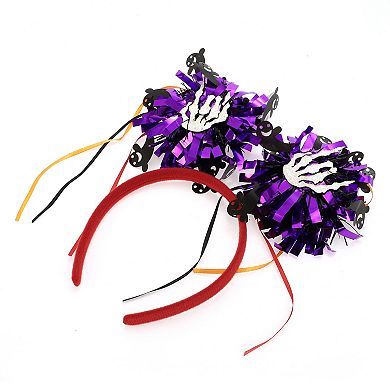 Red Rose and Skeleton Hand Headband Adult main image 1
