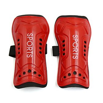 2 pc Kids Football Shin Pads Soccer Guards Sports Leg Protector Protective Gear Red