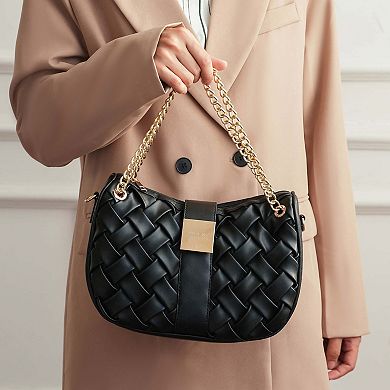 MKF Collection Solari Braided Chain Shoulder Bag, Chic & Functional by Mia K.