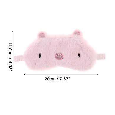 Soft Pig Eyes Sleep Mask Pink Eye Shade Cover for Rest for Travel for Nap 1 Pc