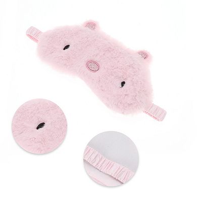 Soft Pig Eyes Sleep Mask Pink Eye Shade Cover for Rest for Travel for Nap 1 Pc