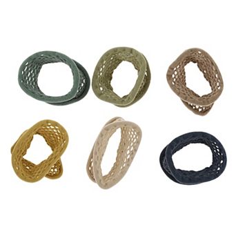 Mesh Style Hair Rope Hair Scrunchies for Women for Girls Assorted Color 6 pc