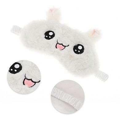 Soft Happy Rabbit Eyes Sleep Mask Beige Eye Shade Cover for Rest for ...