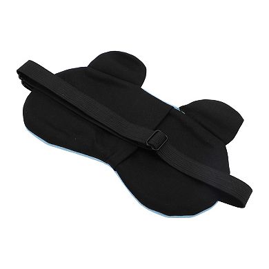 Soft Cartoon Crescent Eyes Sleep Mask Blue Eye Shade Cover for Travel for Rest