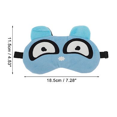 Soft Cartoon Crescent Eyes Sleep Mask Blue Eye Shade Cover for Travel for Rest