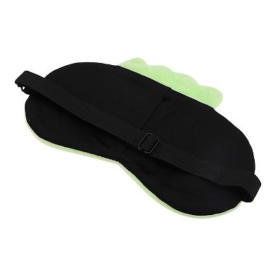 Soft Cartoon Monster Sleep Mask Green Eye Shade Cover for Travel for Rest 1 Pc