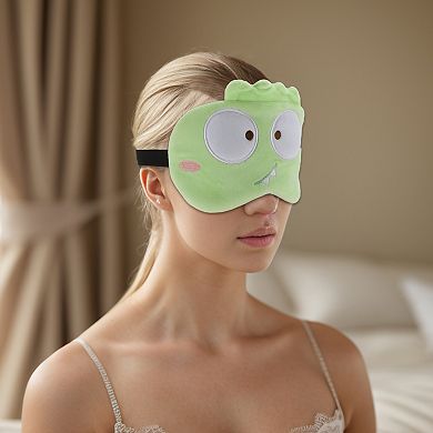 Soft Cartoon Monster Sleep Mask Green Eye Shade Cover for Travel for Rest 1 Pc