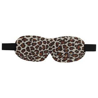 Breathable Magic Tapes 3D Sleep Mask Brown 3D Eye Shade Cover for Rest 1 pc