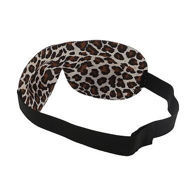 Breathable Magic Tapes 3D Sleep Mask Brown 3D Eye Shade Cover for Rest 1 Pc