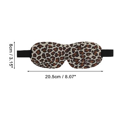 Breathable Magic Tapes 3D Sleep Mask Brown 3D Eye Shade Cover for Rest 1 Pc